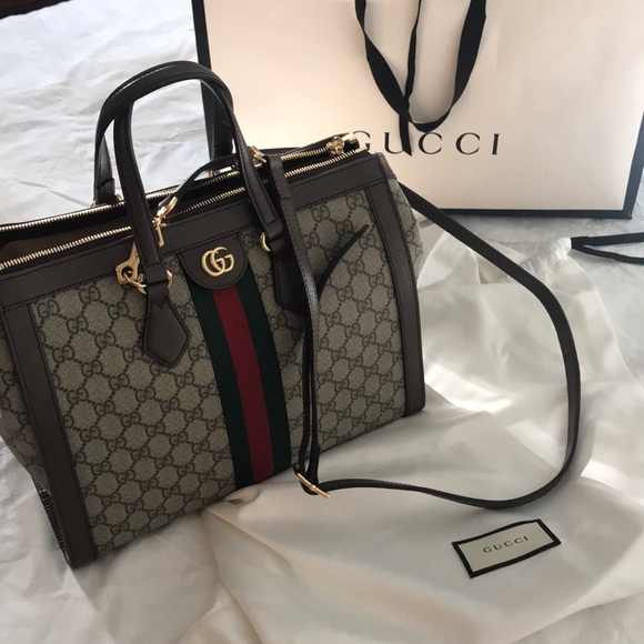 Authentic Ophidia Gucci Medium top handle bag - Picture 2 of 9
